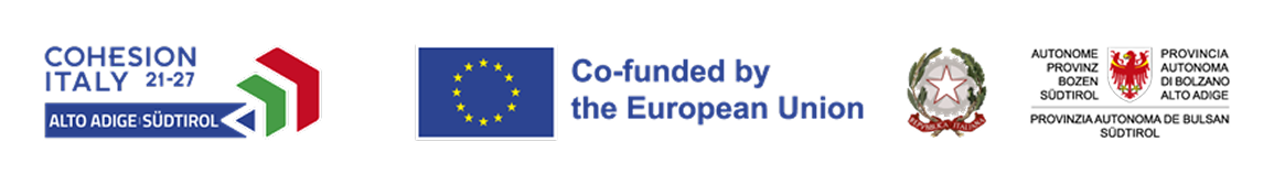 EU Logos - COHESION ITALY 2021, European Union, Autonomous Province